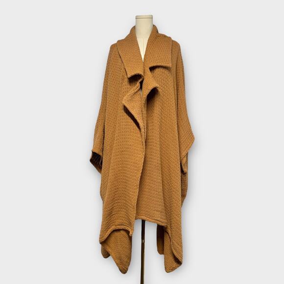 Free People Mile High Oversized Waffle Knit Kimono Cardigan One Size - Picture 2 of 5